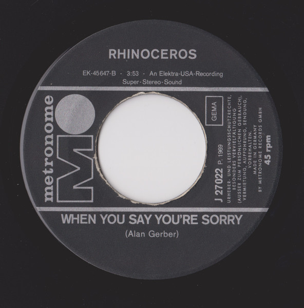 Cover zu Rhinoceros (2) - Apricot Brandy | 1969 | Vinyl | Rock | Germany