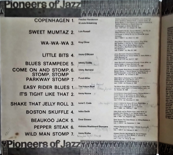 Cover zu Various - The Best Of Pioneers Of Jazz | 1963 | Vinyl | Jazz, Blues | Europe