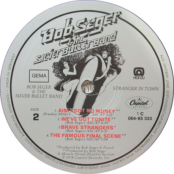 Cover zu Bob Seger And The Silver Bullet Band - Stranger In Town | 1978 | Vinyl | Rock, Blues, Pop | Germany