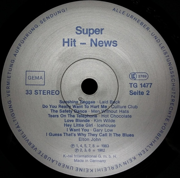 Cover zu Various - Super Hit-News | 1983 | Vinyl, LP, Compilation, Stereo | Electronic, Rock, Pop | Germany