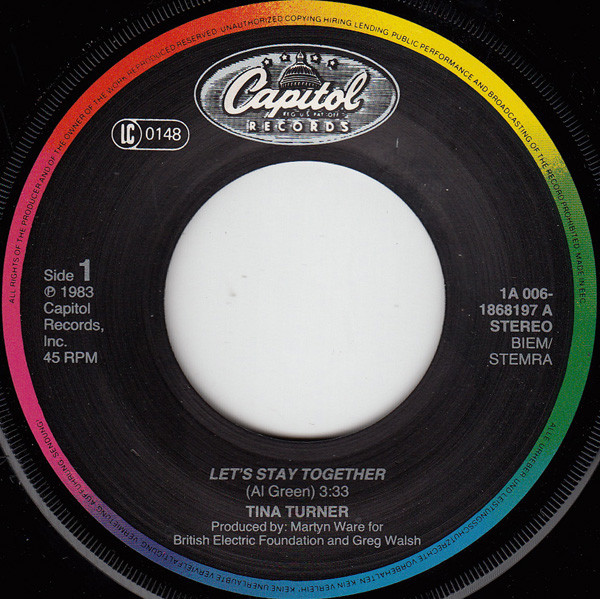 Cover zu Tina Turner - Let's Stay Together | 1983 | Vinyl | Rock, Pop | Europe