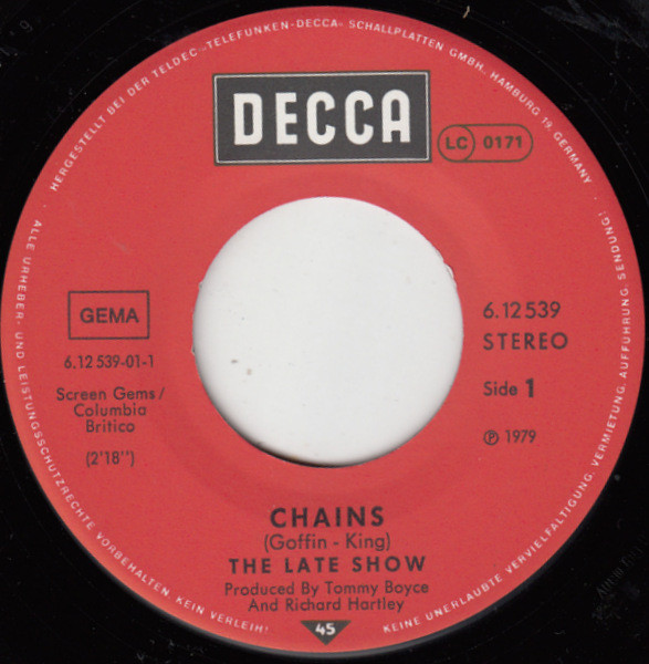 Cover zu The Late Show - Chains | 1979 | Vinyl | Rock, Pop | Germany Schallplatten Ankauf