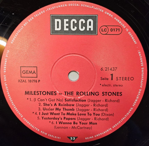 Cover zu The Rolling Stones - Milestones | Vinyl | Rock | Germany