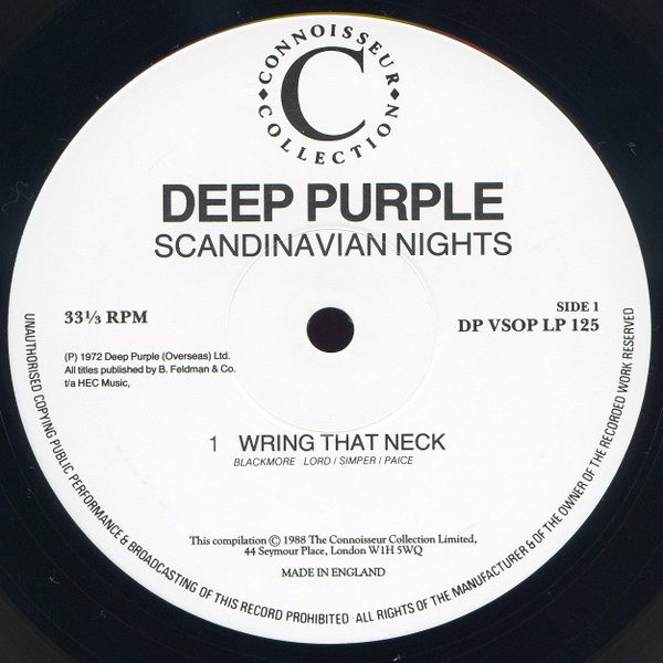 Cover zu Deep Purple - Scandinavian Nights (Live In Stockholm 1970) | 1988 | Vinyl | Rock | UK