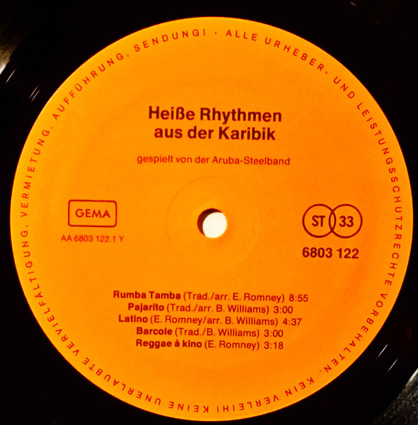 Cover zu Aruba-Steelband - Uncle Ben's Heiße Rhythmen Aus Der Karibik | Vinyl, LP | Reggae, Latin | Germany