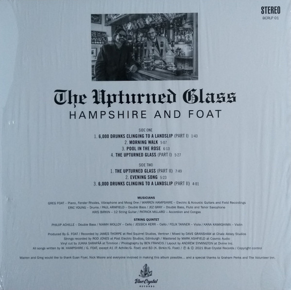 Cover zu Warren Hampshire and Greg Foat - The Upturned Glass | 2021 | Vinyl | Jazz | UK