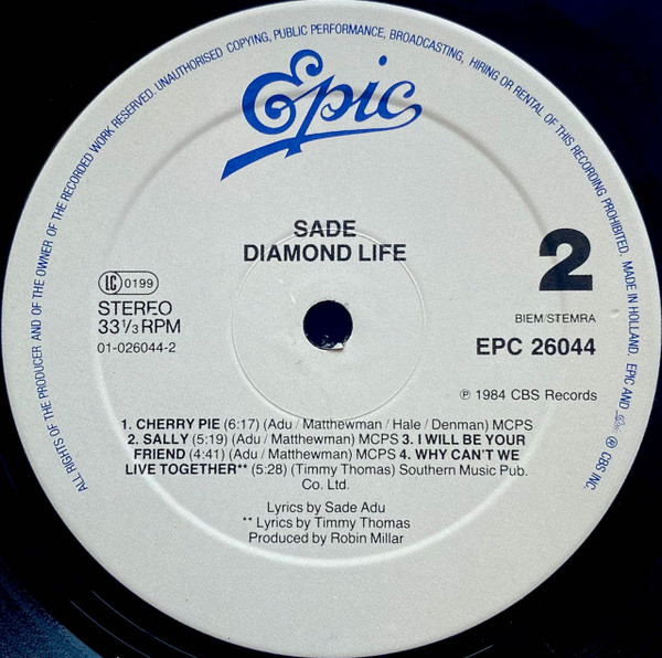 Cover zu Sade - Diamond Life | Vinyl | Jazz, Funk / Soul | Europe