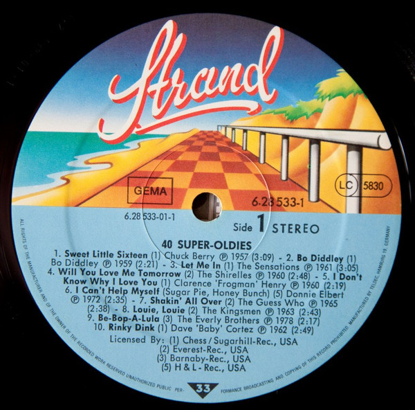 Cover zu Various - 40 Super Oldies | 1981 | Vinyl | Rock, Pop | Germany