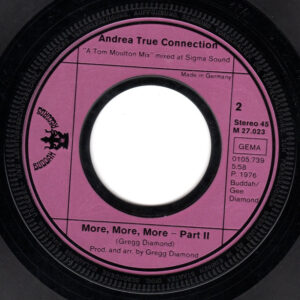 Bild Andrea True Connection – More More More | 1976 | Vinyl, Stereo, 45 RPM, 7″, Single | Funk / Soul | Germany Schallplatten Ankauf