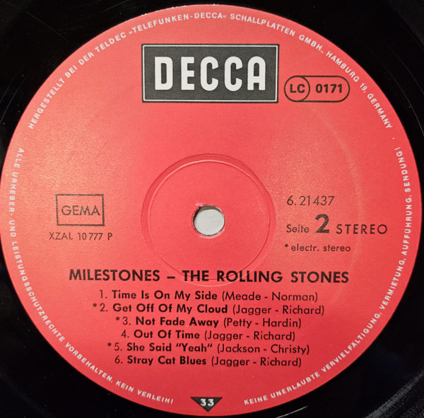 Cover zu The Rolling Stones - Milestones | Vinyl | Rock | Germany Schallplatten Ankauf