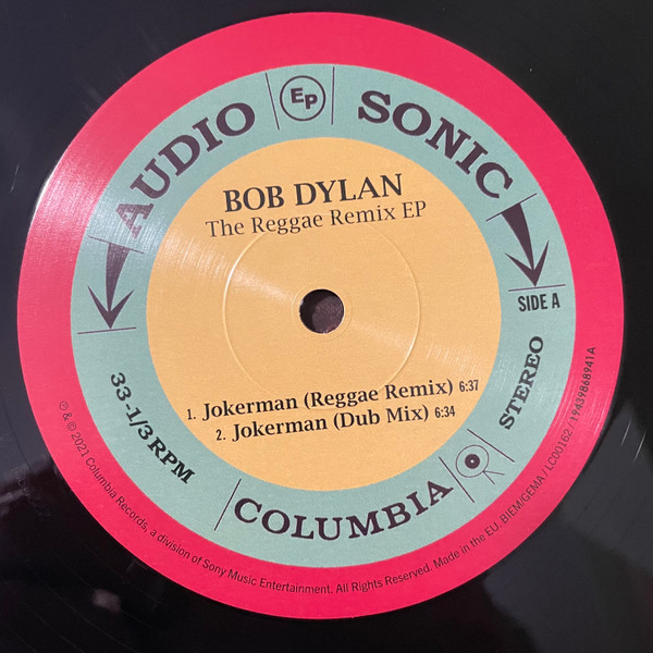 Cover zu Bob Dylan - Jokerman / I And I (The Reggae Remix EP) | 2021 | Vinyl | Rock, Reggae | Europe