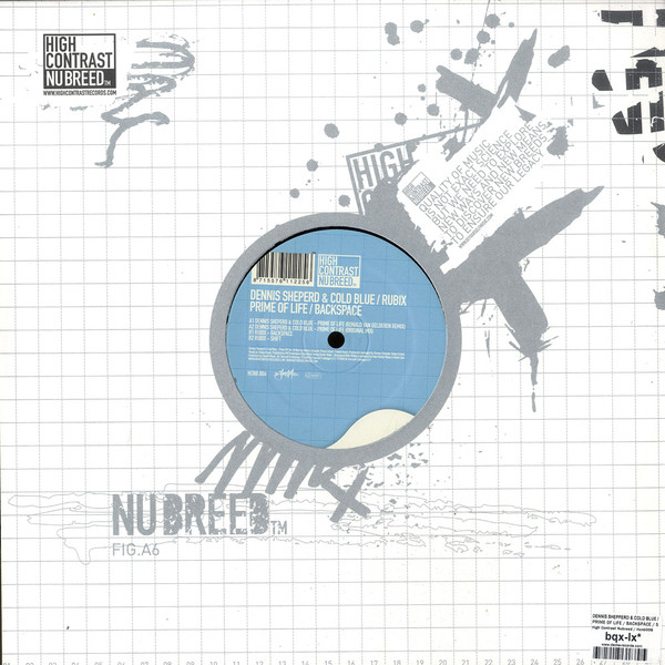 Cover zu Dennis Sheperd & Cold Blue / Rubix (3) - Prime Of Life / Backspace | 2008 | Vinyl | Electronic | Netherlands