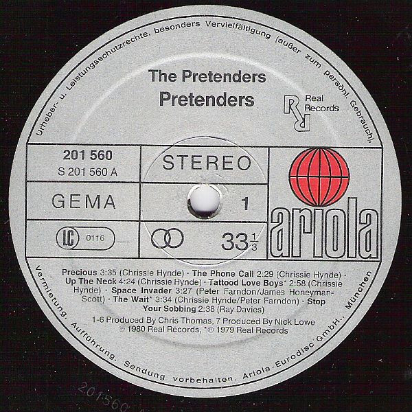 Cover zu The Pretenders - Pretenders | 1980 | Vinyl | Rock | Germany Schallplatten Ankauf