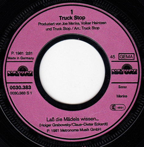 Cover zu Truck Stop (2) - Laß Die Mädels Wissen... | 1981 | Vinyl | Pop, Folk, World, & Country | Germany