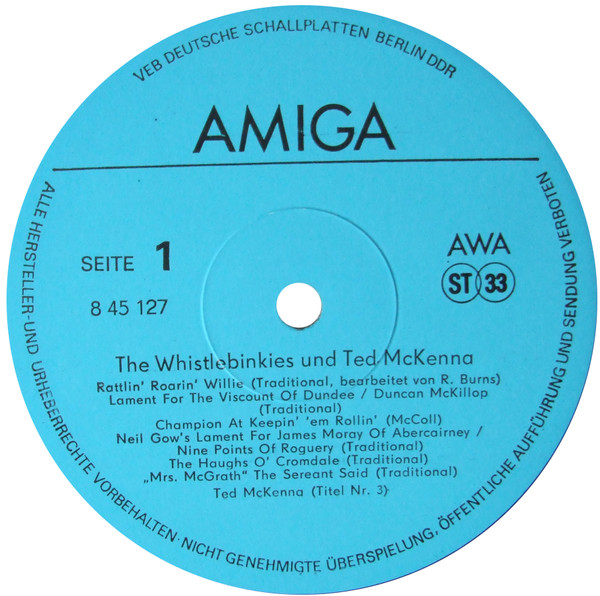 Cover zu The Whistlebinkies & Ted McKenna (2) - The Whistlebinkies & Ted McKenna | 1976 | Vinyl | Folk, World, & Country | German Democratic Republic (GDR)