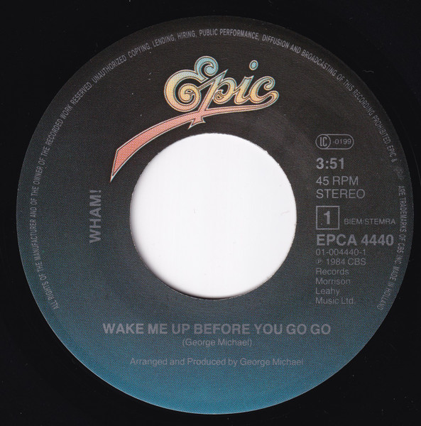 Cover zu Wham! - Wake Me Up Before You Go-Go | 1984 | Vinyl, 7