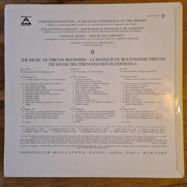 Cover zu The Nyingmapa Sect / The Kagyupa Sect - Tibet I (The Music Of Tibetan Buddhism) | Vinyl | Non-Music, Folk, World, & Country | Germany