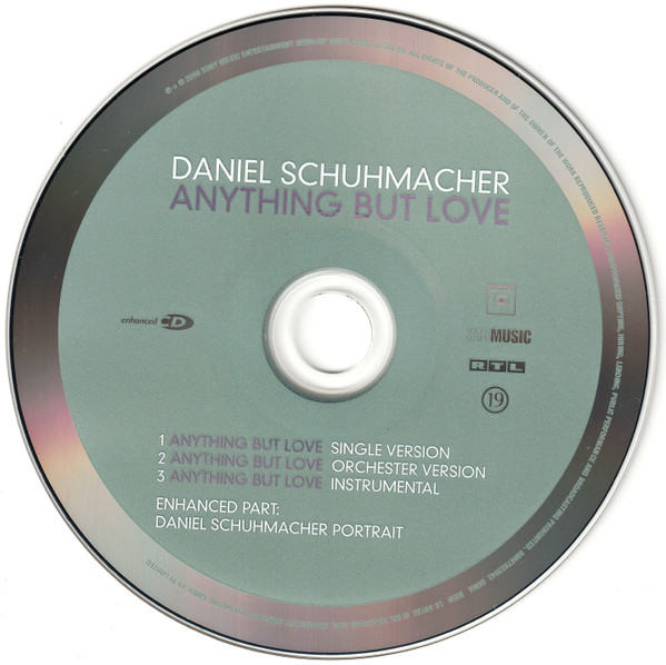 Cover zu Daniel Schuhmacher - Anything But Love | 2009 | Vinyl | Pop | Germany