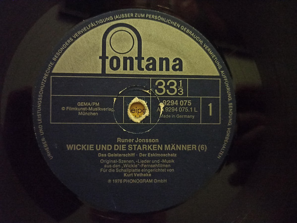 Cover zu Runer Jonsson - Wickie Und Die Starken Männer 6 - Das Geisterschiff / Der Eskimoschatz | 1976 | Vinyl | Non-Music, Children's | Germany
