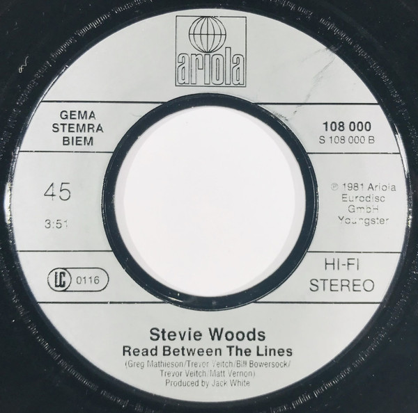Cover zu Stevie Woods - Rock Me Baby | 1986 | Vinyl | Funk / Soul | Europe
