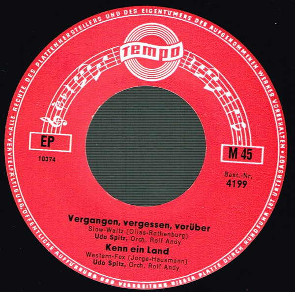 Cover zu Anne Gray / Charlotte Marian / Udo Spitz - Ich Will Immer Auf Dich Warten / Schneemann / Vergangen, Vergessen, Vorüber / Kenn Ein Land | Rock, Pop, Folk, World, & Country