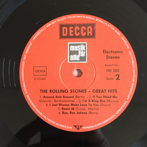 Cover zu The Rolling Stones - Great Hits | Vinyl, LP, Compilation, Stereo | Rock | Germany