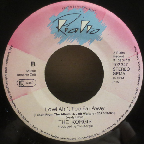 Cover zu The Korgis - If It's Alright With You Baby | 1980 | Vinyl | Rock | Germany Schallplatten Ankauf