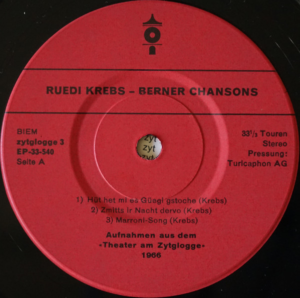 Cover zu Ruedi Krebs / Fritz Widmer - Hüt Het Mi Es Güegi Gstoche | 1966 | Vinyl | Folk, World, & Country | Switzerland Schallplatten Ankauf