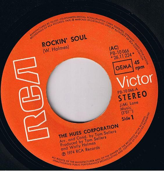 Cover zu The Hues Corporation - Rockin' Soul | 1974 | Vinyl | Funk / Soul | Germany Schallplatten Ankauf