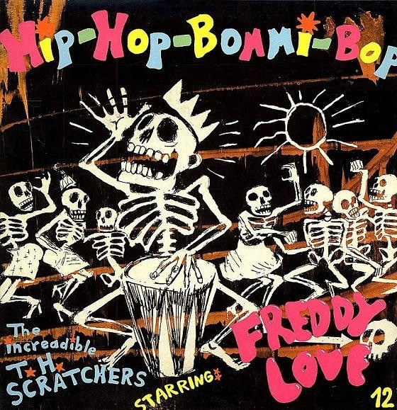 Cover zu The Increadible T. H. Scratchers Starring Freddy Love - Hip-Hop-Bommi-Bop | 1983 | Vinyl | Hip Hop | Germany Schallplatten Ankauf