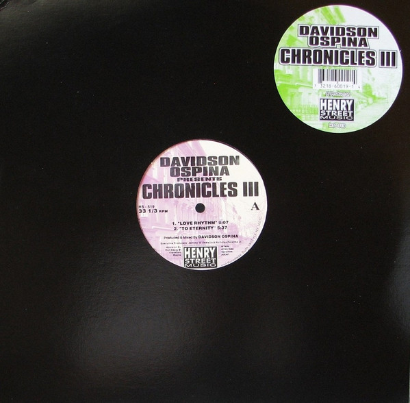Cover zu Davidson Ospina - Chronicles III | 1996 | Vinyl | Electronic | US Schallplatten Ankauf