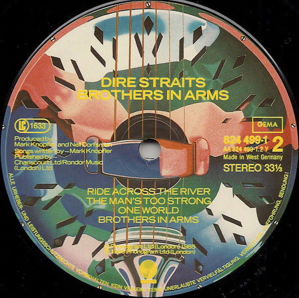 Cover zu Dire Straits - Brothers In Arms | 1985 | Vinyl, LP, Album, Stereo | Rock | Germany