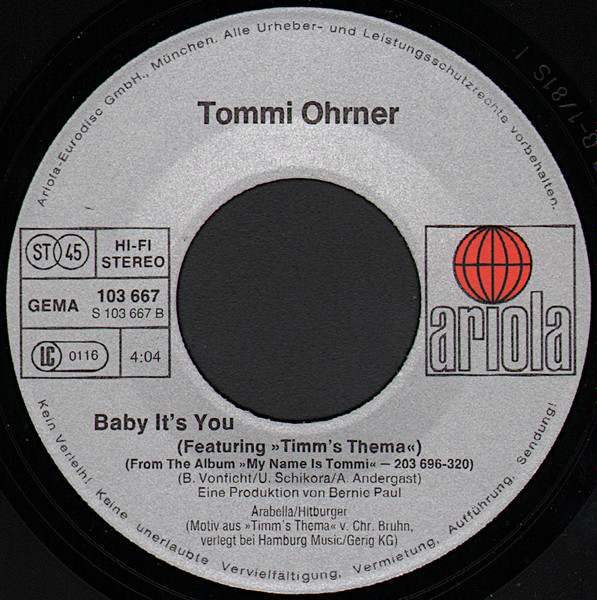 Cover zu Tommi Ohrner - All The Girls Around The World | 1981 | Vinyl | Rock, Pop | Germany