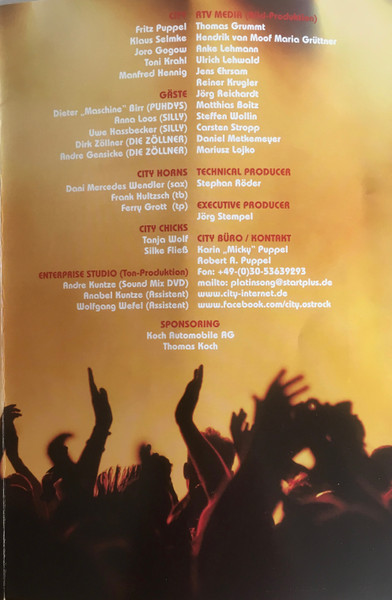Cover zu City (3) - 40 Jahre City - Das Konzert (Live Aus Dem Tempodrom, Berlin) | 2012 | DVD, DVD-Video, Multichannel, PAL, Copy Protected | Rock | Germany