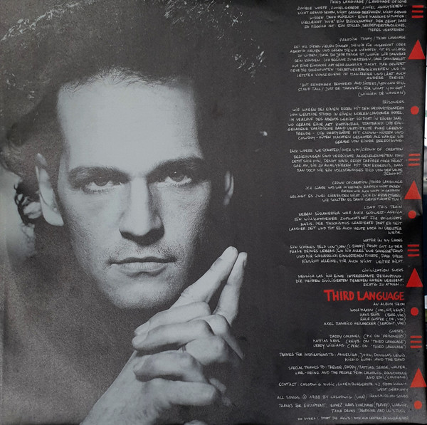 Cover zu Wolf Maahn - Third Language | 1988 | Vinyl | Rock | Germany Schallplatten Ankauf