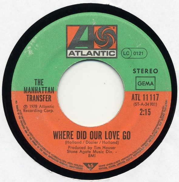 Cover zu The Manhattan Transfer - Where Did Our Love Go | 1978 | Vinyl | Jazz, Pop | Germany