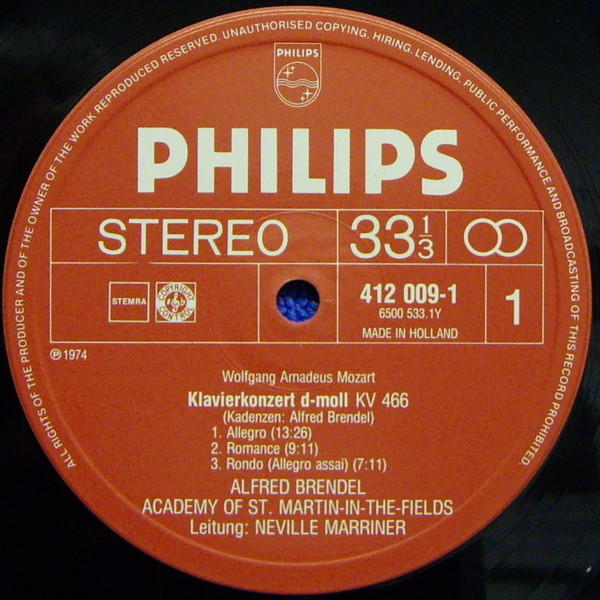 Cover zu Wolfgang Amadeus Mozart - Alfred Brendel, The Academy Of St. Martin-in-the-Fields, Sir Neville Marriner - Klavierkonzerte • Piano Concertos (No.23 In A, K.488 / No.20 In D Minor, K.466) Schallplatten Ankauf
