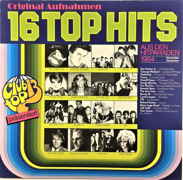 Cover zu Various - 16 Top Hits (Aus Den Hitparaden 1984 November Dezember) | 1984 | Vinyl | Electronic, Rock, Pop | Germany Schallplatten Ankauf