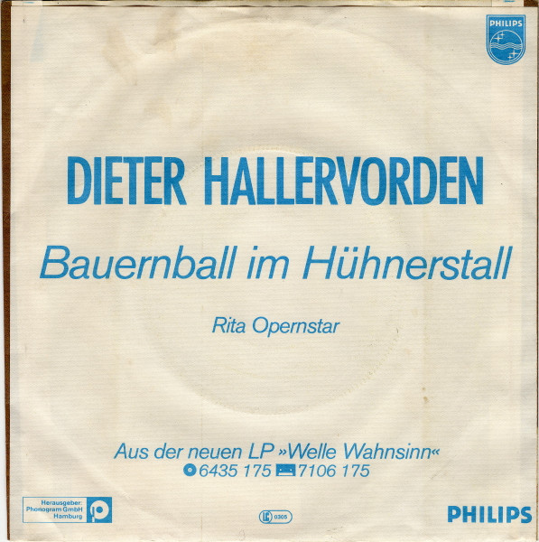 Cover zu Dieter Hallervorden - Bauernball Im Hühnerstall | 1982 | Vinyl | Non-Music, Pop | Germany