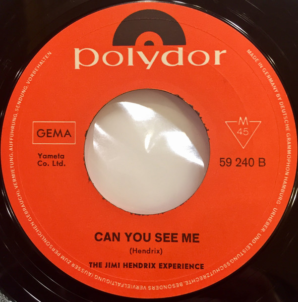 Cover zu The Jimi Hendrix Experience - All Along The Watchtower / Can You See Me | 1968 | Vinyl, 7
