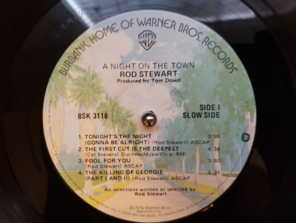 Cover zu Rod Stewart - A Night On The Town | 1977 | Vinyl | Rock, Pop | US Schallplatten Ankauf