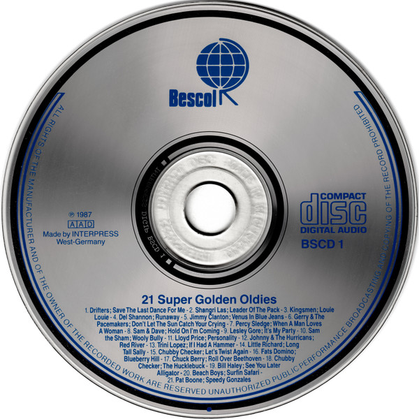 Cover zu Various - 21 Super Golden Oldies | 1987 | Vinyl | Rock | Europe