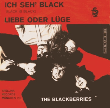 Cover zu The Blackberries (2) - Ich Seh' Black (Black Is Black) / Liebe Oder Lüge | 1966 | Vinyl | Rock, Pop | Germany