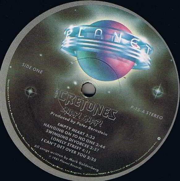 Cover zu The Cretones - Snap! Snap! | 1981 | Vinyl | Rock | US