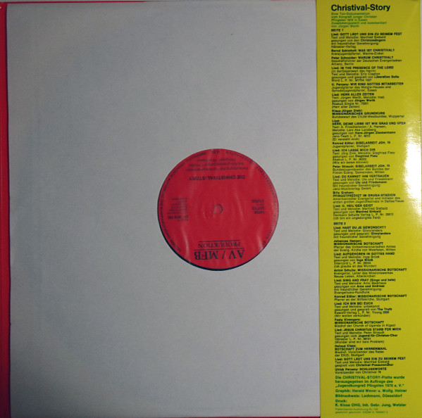 Cover zu Various - Christival-Story | 1976 | Vinyl | Funk / Soul, Non-Music, Folk, World, & Country | Germany