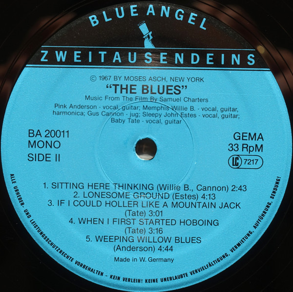 Cover zu Various - The Blues (Music From The Film By Samuel Charters) | 1979 | Vinyl | Blues, Stage & Screen | Germany