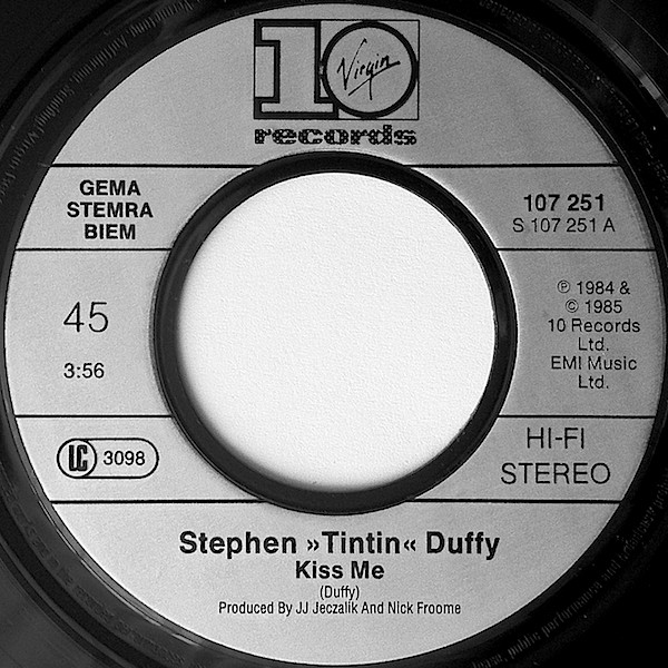 Cover zu Stephen Duffy - Kiss Me | 1985 | Vinyl | Electronic | Europe