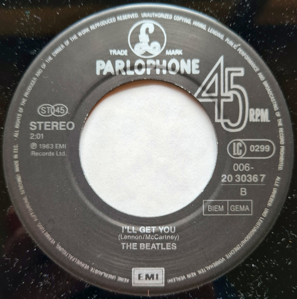 Cover zu The Beatles - She Loves You / I'll Get You | 1988 | Vinyl | Rock, Pop | Germany