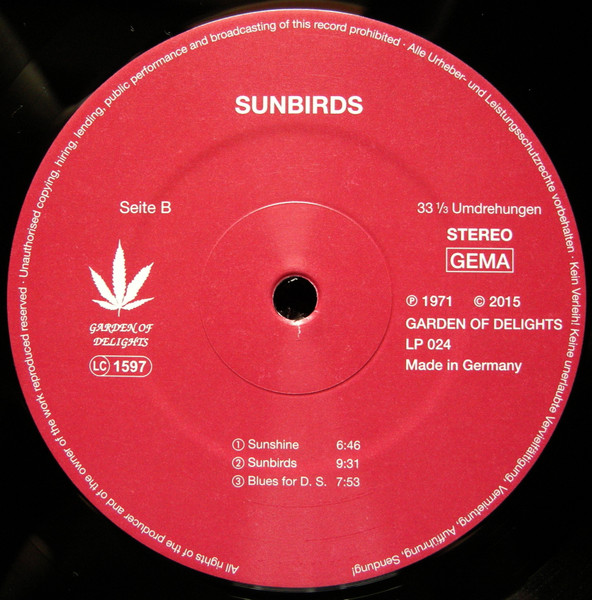 Cover zu Sunbirds - Sunbirds | 2015 | Vinyl | Jazz, Rock, Funk / Soul | Germany Schallplatten Ankauf