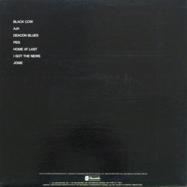 Cover zu Steely Dan - Aja | 1977 | Vinyl, LP, Album, Limited Edition, Stereo | Jazz, Rock | Canada